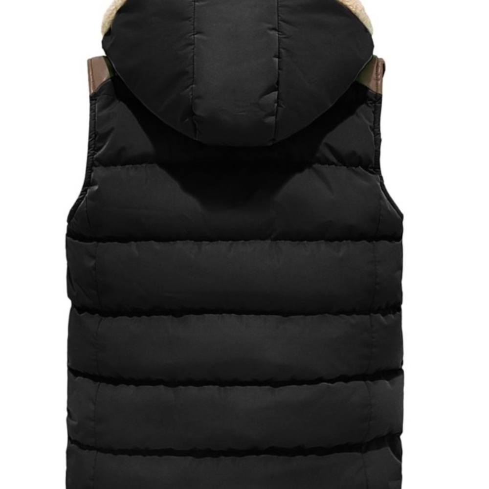 ZSHOW Women’s Warm Puffer Vest Thick Padded Fleece Lined WinterJacket with Hoodi - Picture 2 of 11